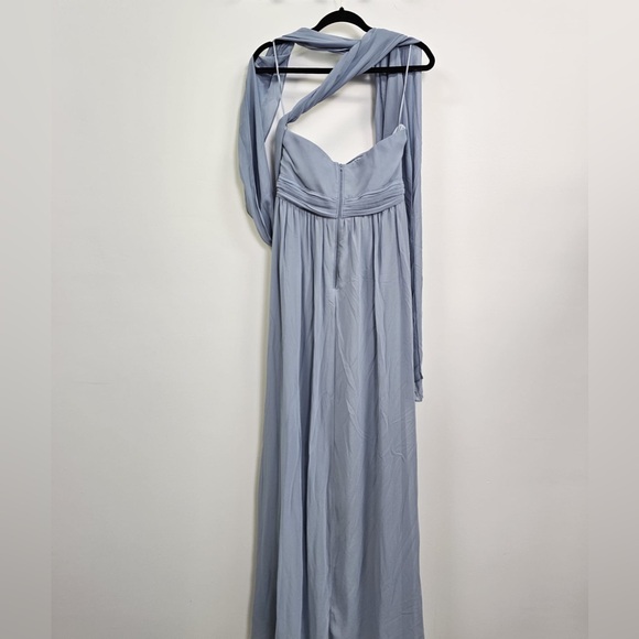 Birdy Grey Dusty Blue Bridesmaid Dress Size M - Picture 3 of 5